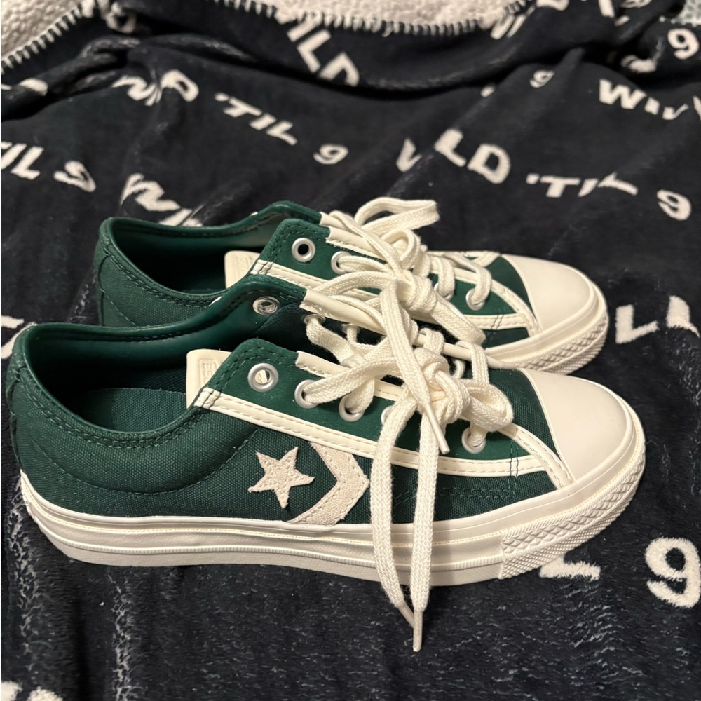 Converse Green and White Women's Sneakers
